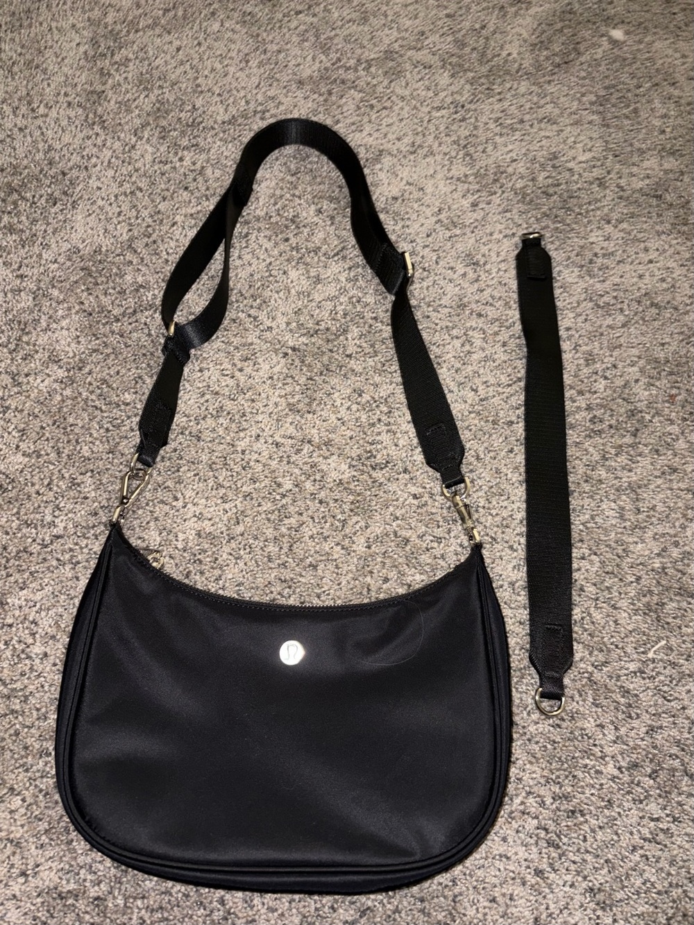 lululemon athletica Black Nylon Crescent Shoulder Bag - Picture 3 of 10